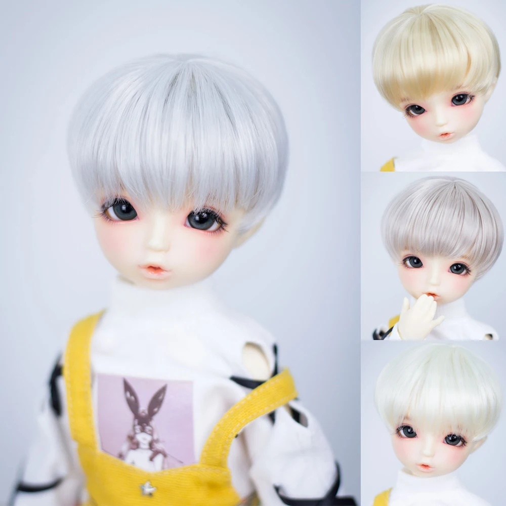 

Детская игрушка ручной работы D03-P325 1/3 1/4 1/6 кукла BJD/SD кукла с париком colr молочно-белый короткий парик 1 шт.