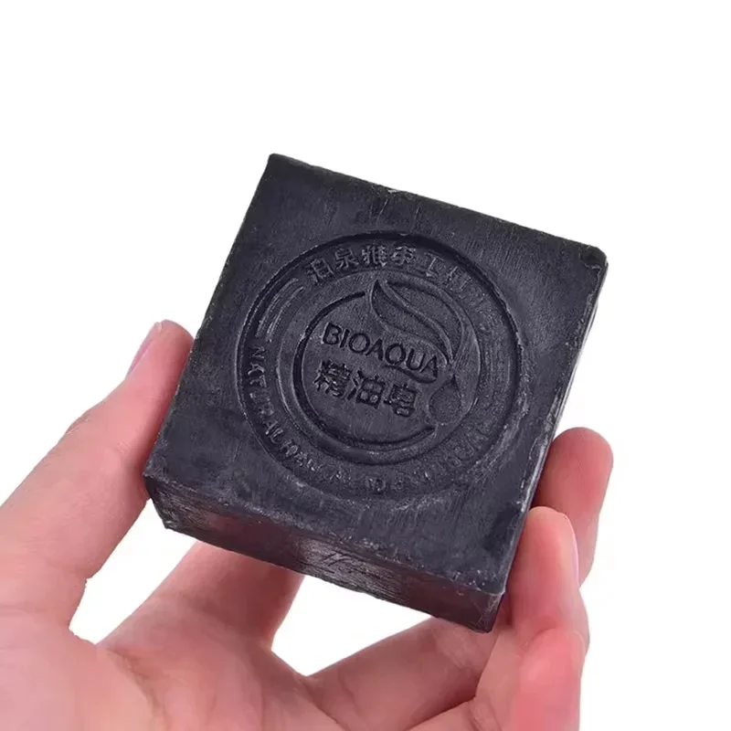 Bamboo Charcoal Handmade Essential oil Soap Deep Cleansing Oil Control Blackhead Remover Skin Moisturizing Face Wash Hair Bath