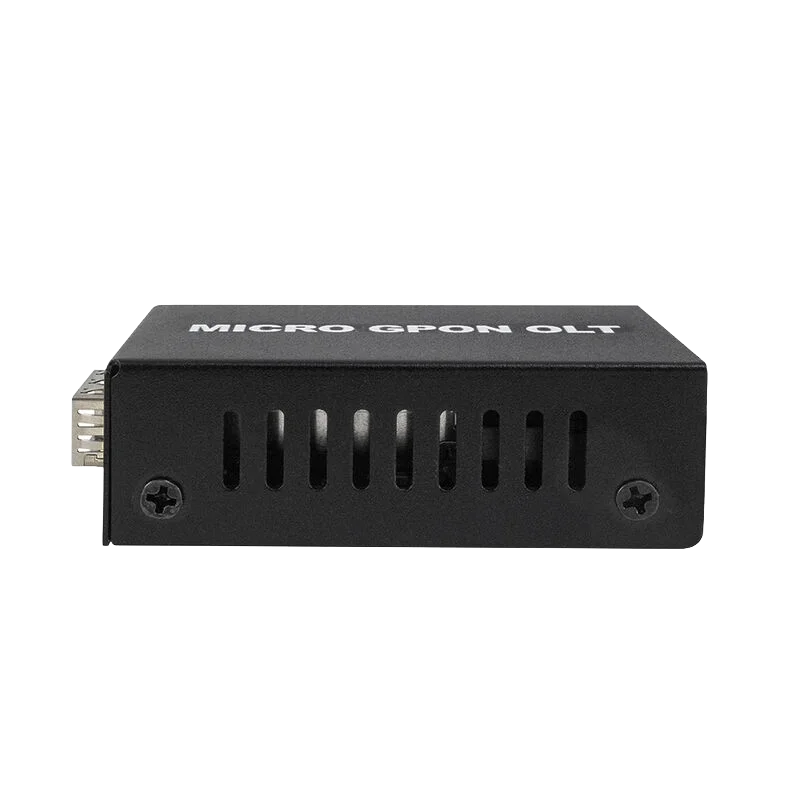 Single Port Mini OLT Micro OLT Gpon Stick 32 ONU 1 Pon Portable Ftth Fttx 4g 5g SC UPC SFP Rj45 Metal Embedded Mini Fiber OLT