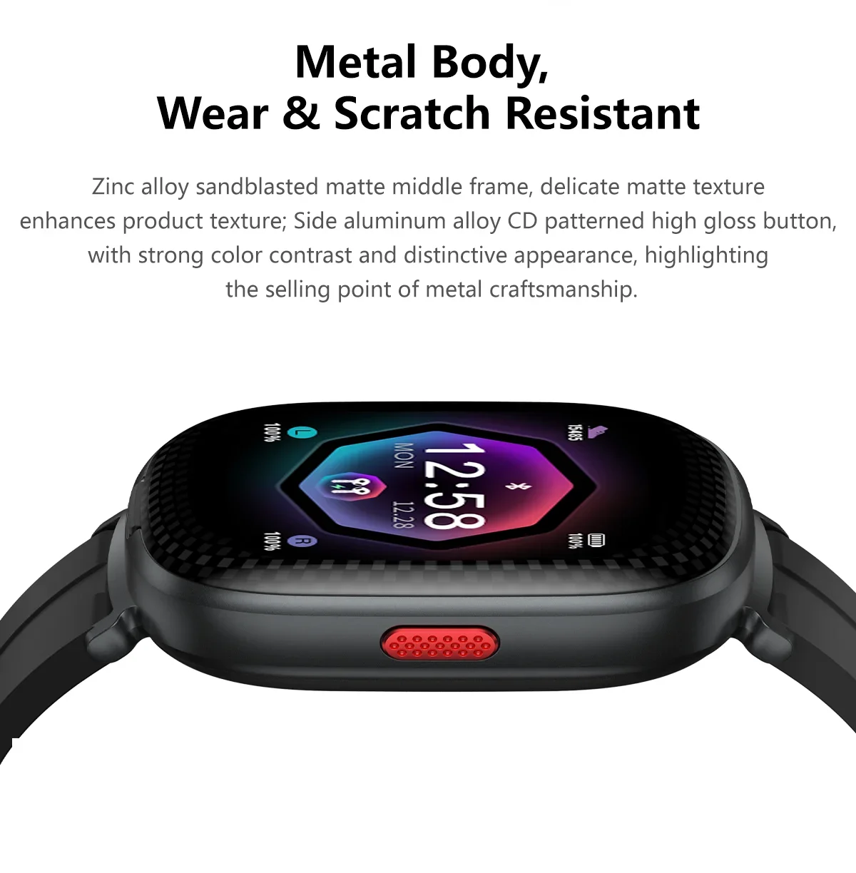 Smart Watch with Built-In Wireless Earbuds, HD Stereo Sound and Bluetooth Calling description 6