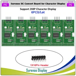 Surenoo Serial IIC I2C TWI Convert Board Modul für 0802 1601 1602 2002 4002 1604 2004 Zeichen LCD Modul Display OLED VFD