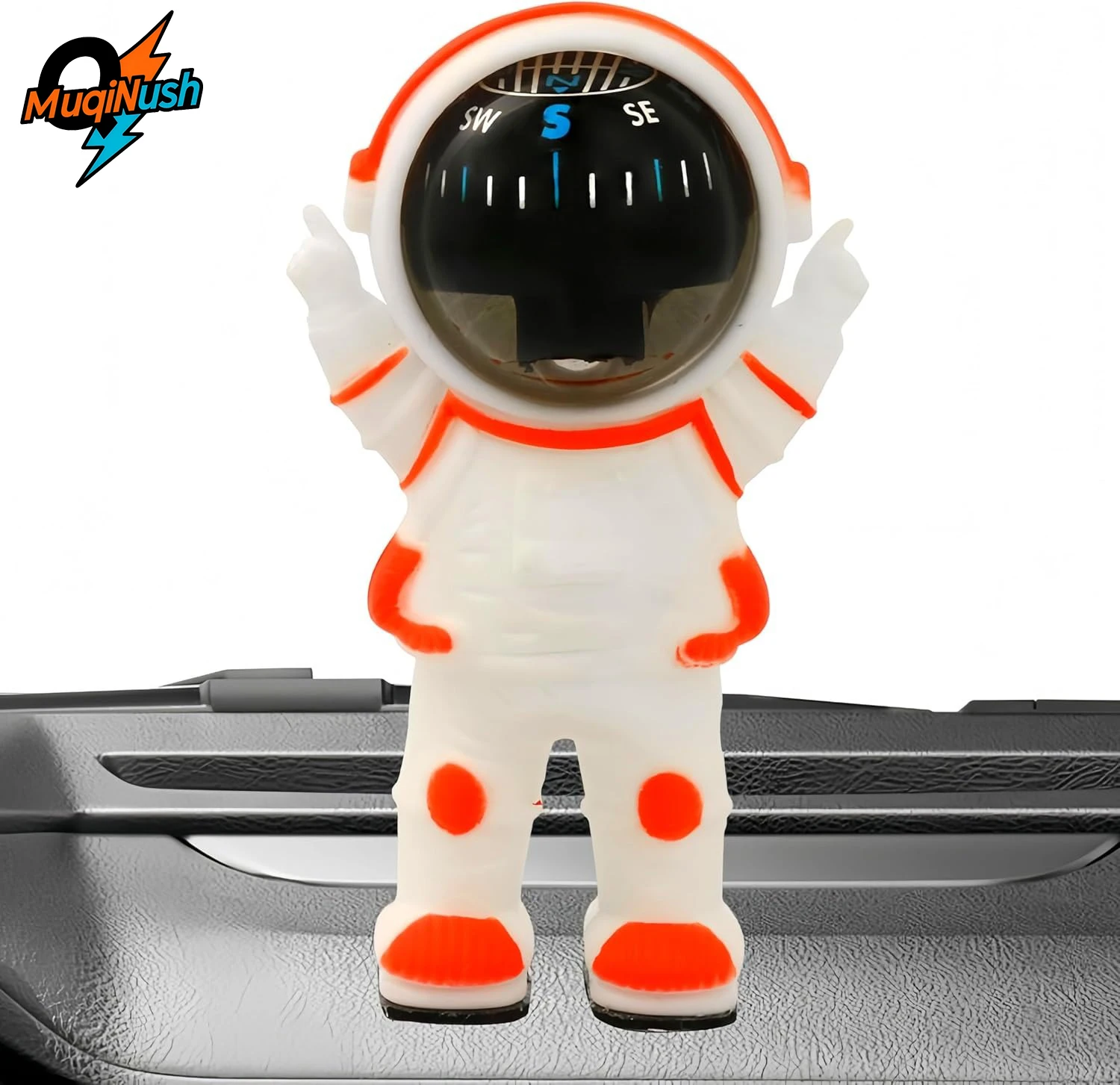 

MuqiNush Car Astronaut Compass Ball - Adjustable Dashboard Marine Compass for Car,Boat,Truck,RV | Quick-Read Dial&Adhesive Base