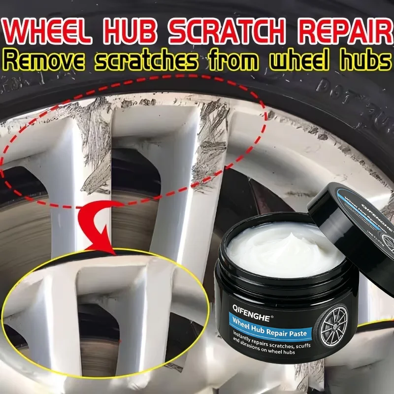 Wheel Hub Repair Paste Instantly Repairs Scratches Scuffs Abrasions Restores Glossy Metallic Finish Strong Adhesion Anti-Oxidati