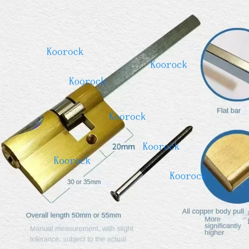 Smart Lock Core with Fingerprint/Password, Deadbolt Cylinder for Fully Automatic Locks -Compatible with Wangli, Baodean & Panpan