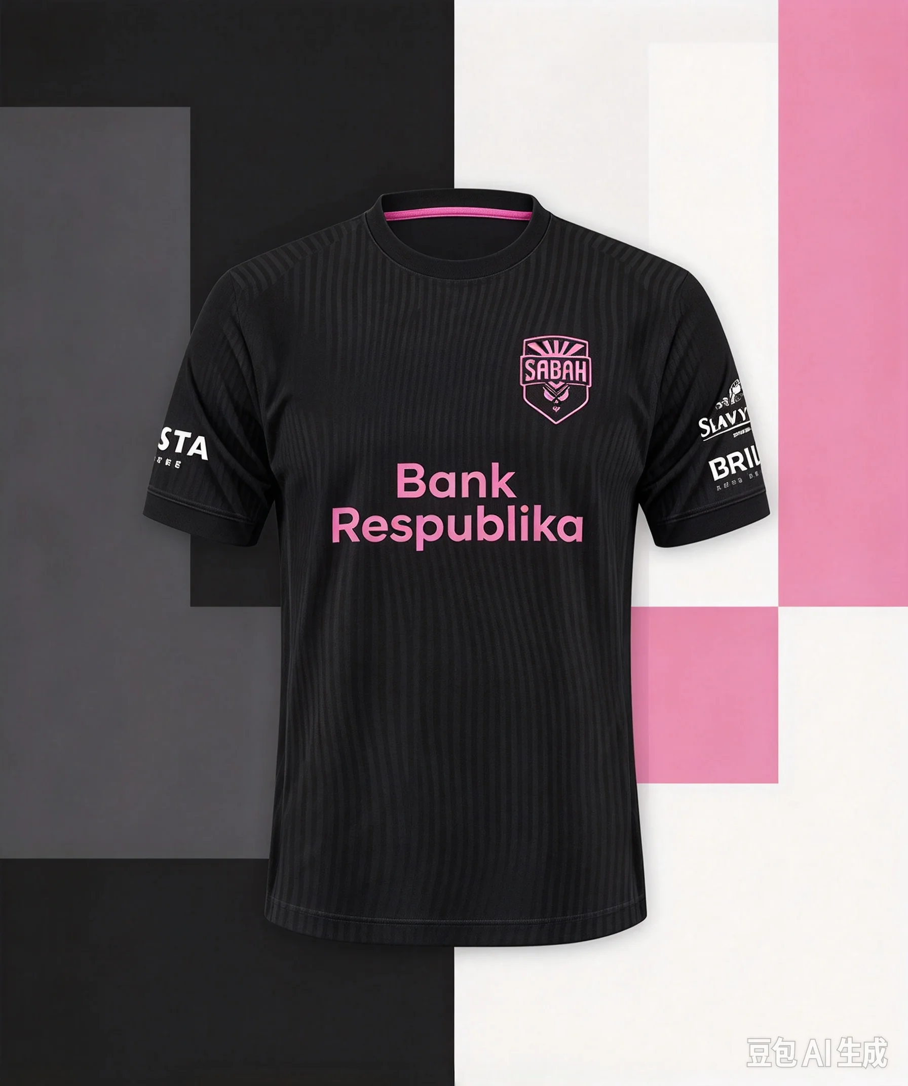 26/27 New Men Sabah Competition Jersey 3D Print Y2K Oversized Quick Drying Home Sports Shirt for Daily and Training Wear T-shirt