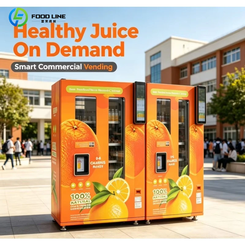 100% Pure Automatic Remote Monitorable 24H Unmanned Fresh Orange Juice Vending Machine with Auto-Clean