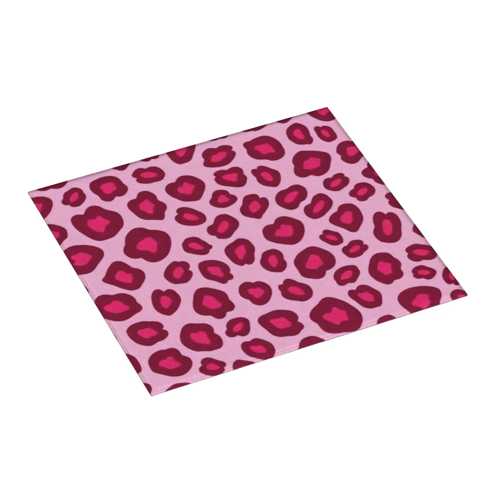 Drying Mat For Kitchen Pink Leopard Print Water Absorbent Waterproof Reusable  On Slip Kitchen Counter Protector Mat