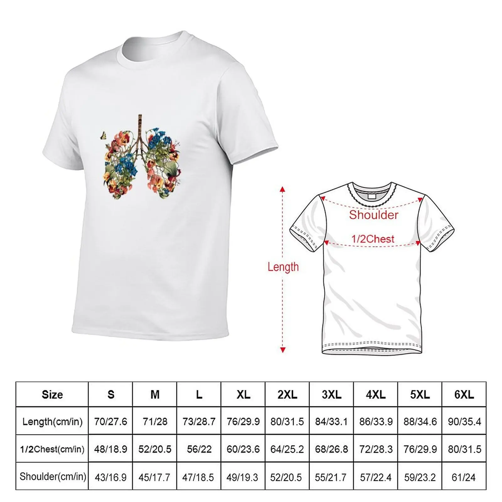 Five Feet Apart Lungs T-Shirt t shirts for man graphic tees t shirt custom print t shirt for man T-shirt