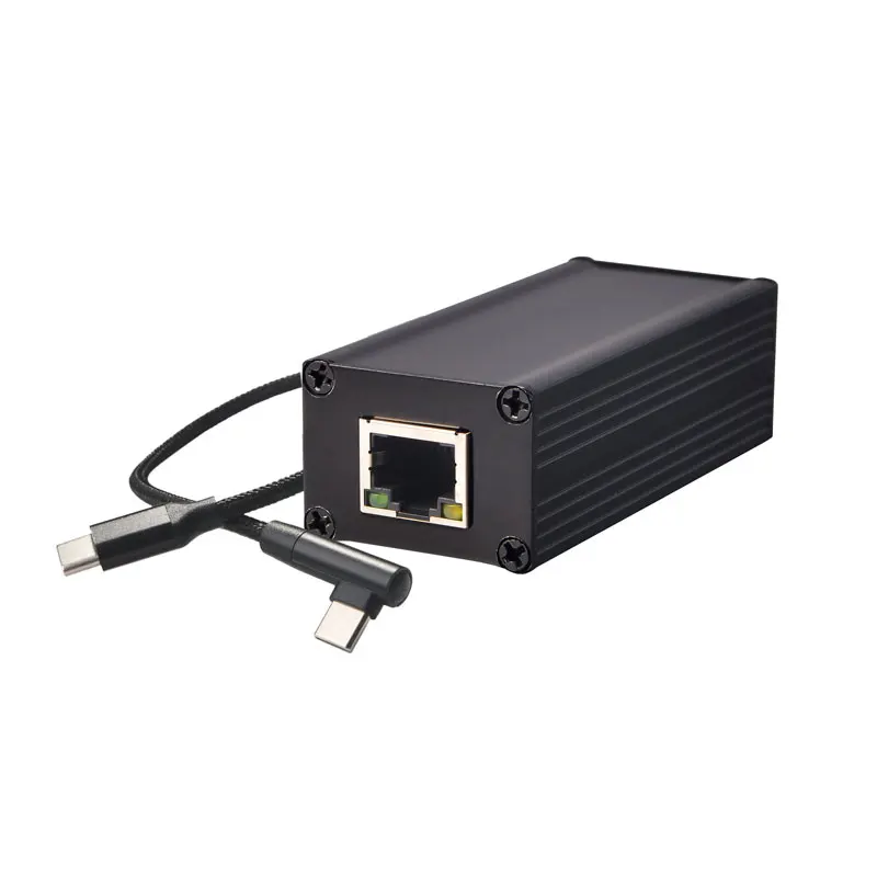 

PD2CAT-20V Gigabit RJ45 Type C 100Mbps PoE Converter Adapter PoE Ethernet Adapter USB-C Gigabit RJ45 100Mbps Converter