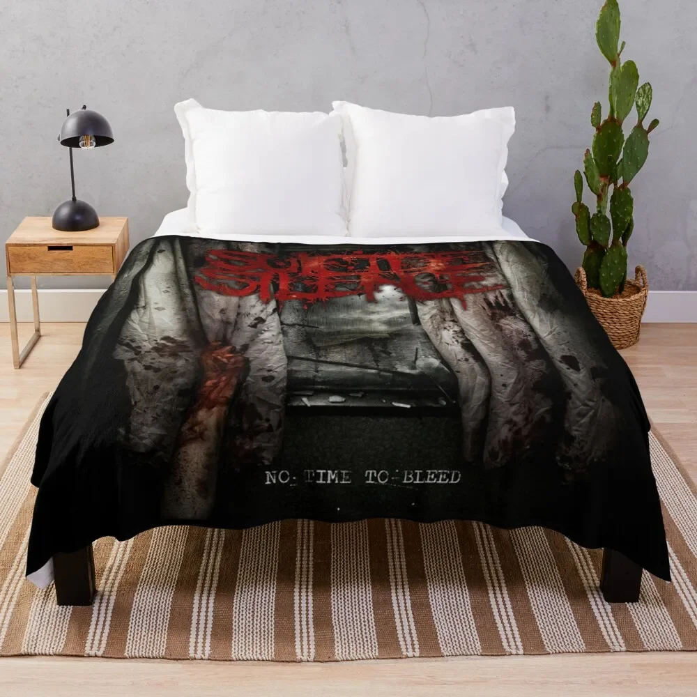 

Suicide Silence no time to bleed 2 Throw Blanket Hairys Summer funny gift Blankets