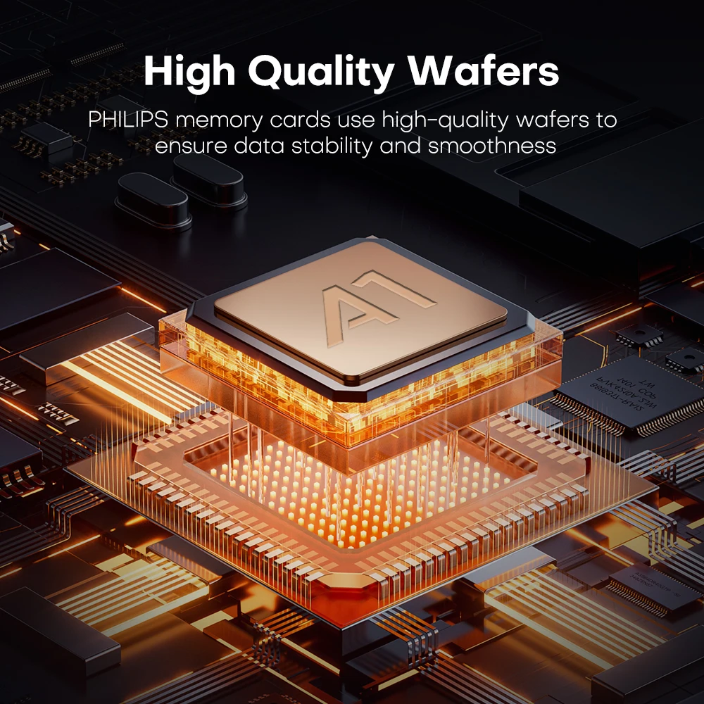 فيليبس عالية السرعة TF بطاقة مايكرو Sd ذكريات A1 V30 U3 مايكرو Sd بطاقة 256 جيجابايت 128 جيجابايت 64 جيجابايت 32 جيجابايت 16 جيجابايت للهاتف شاشة بدون طيار #3