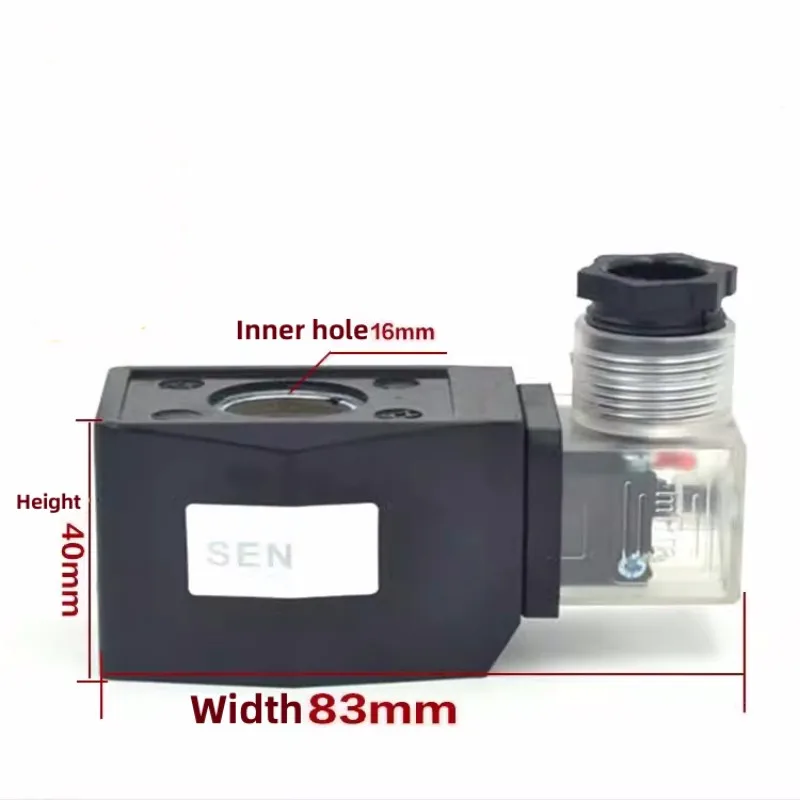 CKD Coil Plastic-Sealed Coil AB410 Electromagnetic Solenoid Valve Coil Inner Diameter 16mm, Height 40mm 220V 24V