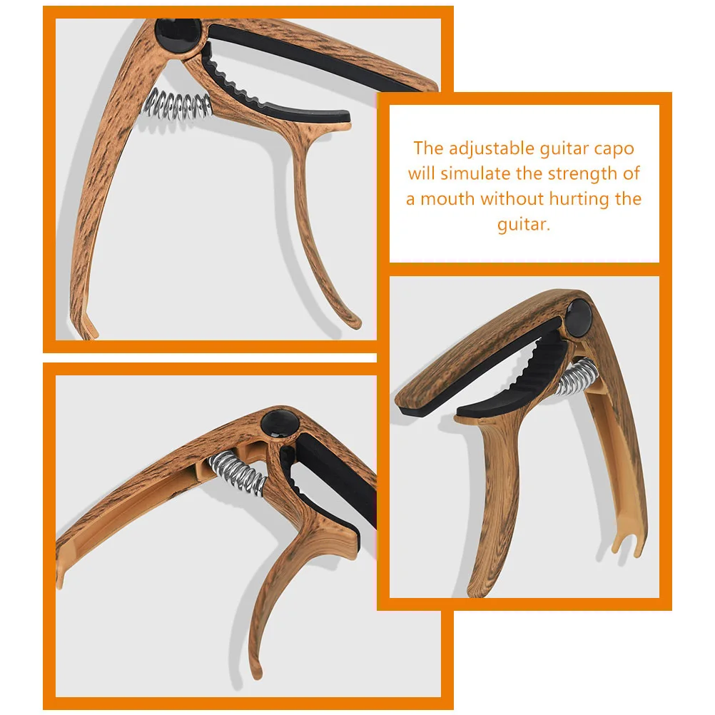 جيتار كابو سبائك الألومنيوم الصوتية الكهربائية الكلاسيكية الغيتار الشعبي خفيفة الوزن دائم المشبك لملحقات القيثارة