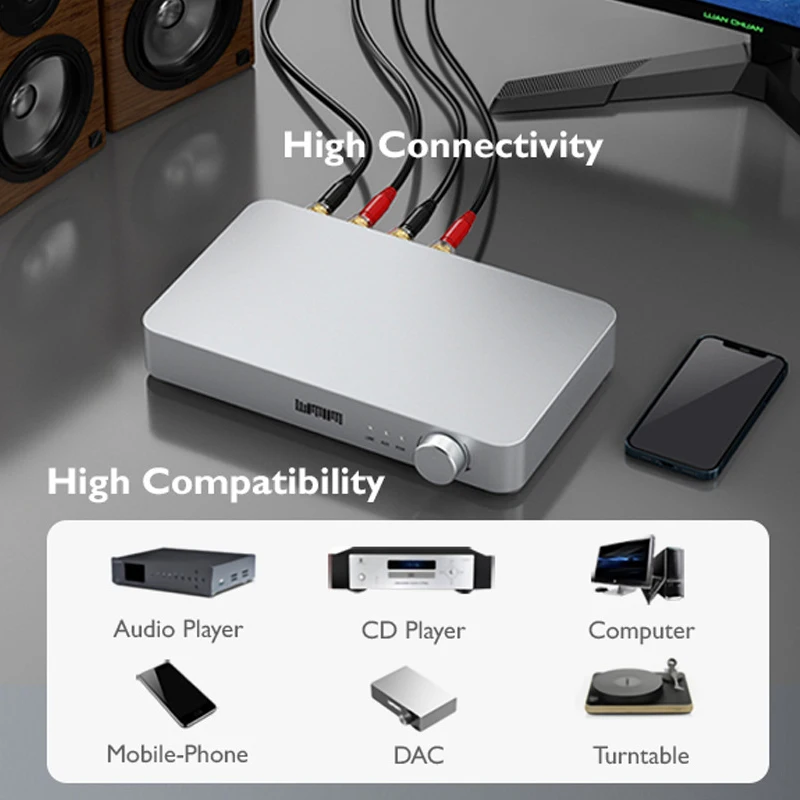 HIFI ستيريو مكبر كهربائي رقمي فئة D 80 واط * 2 عالية الطاقة حمى الصف مجتمعة مكبر كهربائي TDA8920CTH الراقية Op Amp