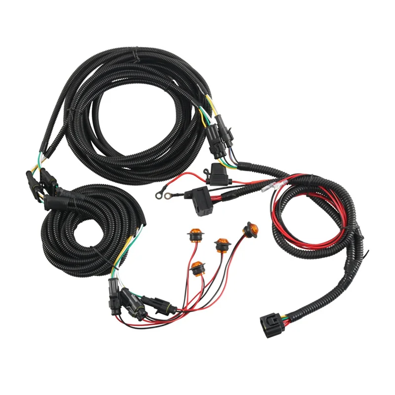 

Brake Steering Turn Signal Light Kit With Switch Wiring For Polaris Can-Am Honda Pioneer/Big Red Kawasaki