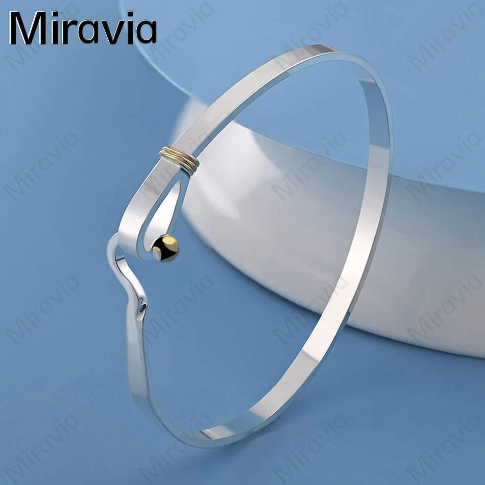 

Miravia 925 Sterling Silver Exquisite Knotted Buckle Bracelet Charming Fashion Women Engagement Jewelry