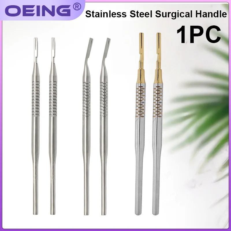 

1Pcs Dental Implant Surgical Handle, Straight/Curved, Stainless Steel, Dental Instruments, Non-Adjustable Surgical Handle