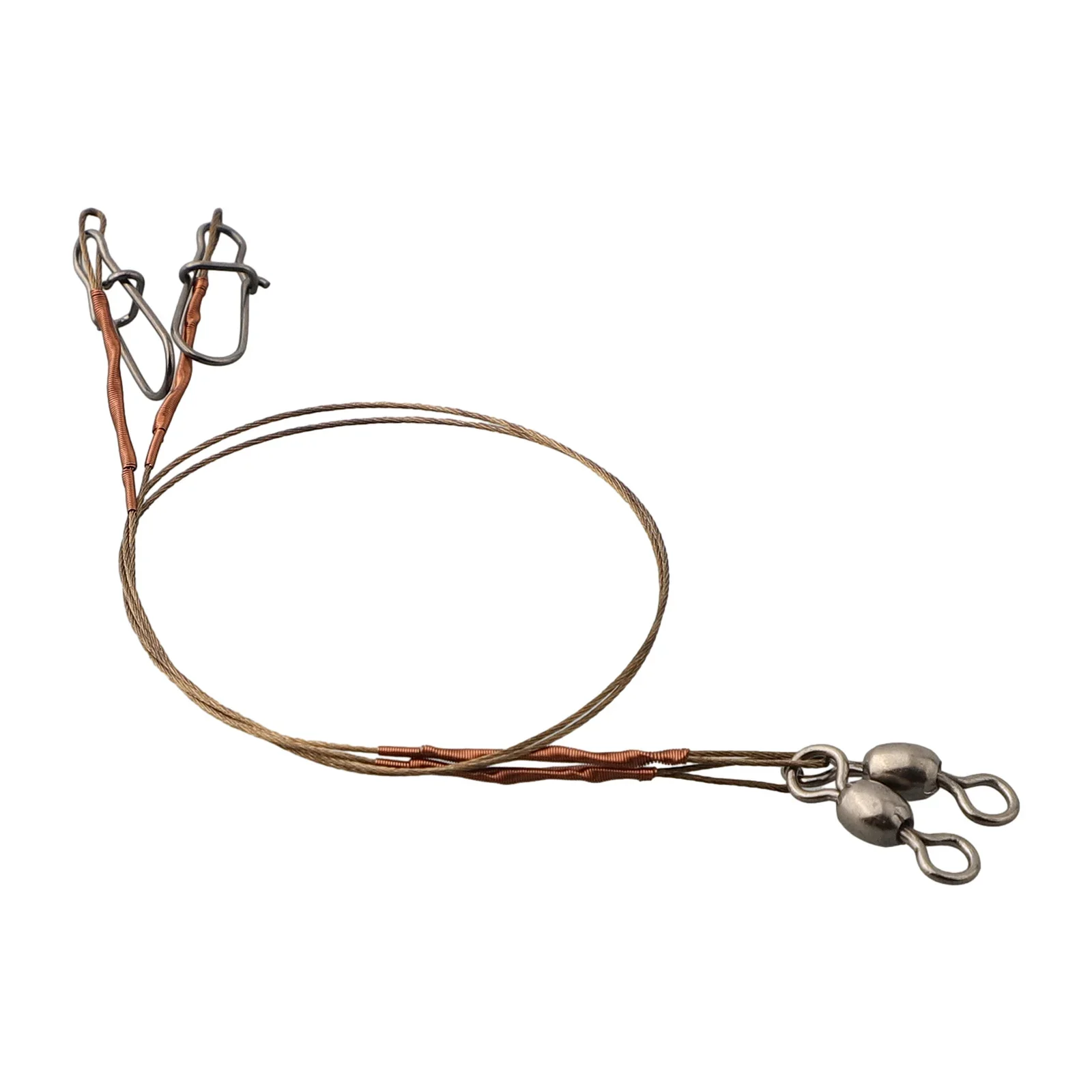 Fishing Line Steel Wire Leader With Snap Swivels Wire Leadcore Leash 20/30/40cm Titanium Anti-Bite Thread  fishings accessories