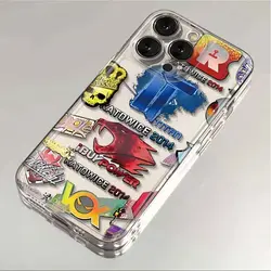 CS GO Titans Label Counter Strike Phone Case For iPhone 16 15 14 13 12 11 Mini Pro Max X XR XSMax 8 Plus SE20 Transparent Cover