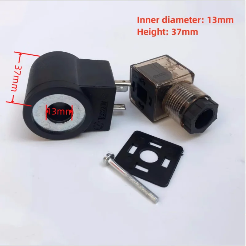 Tail Plate Lift Hydraulic Lifting Threaded Cartridge Valve Coil Inner Hole13mm Height 37mm AC220V AC110 AC24V DC48V DC24V