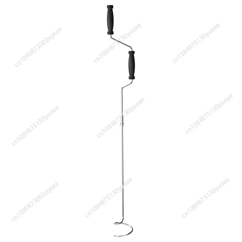 

Stainless steel compost turning crank composting tool spiral stirring rod
