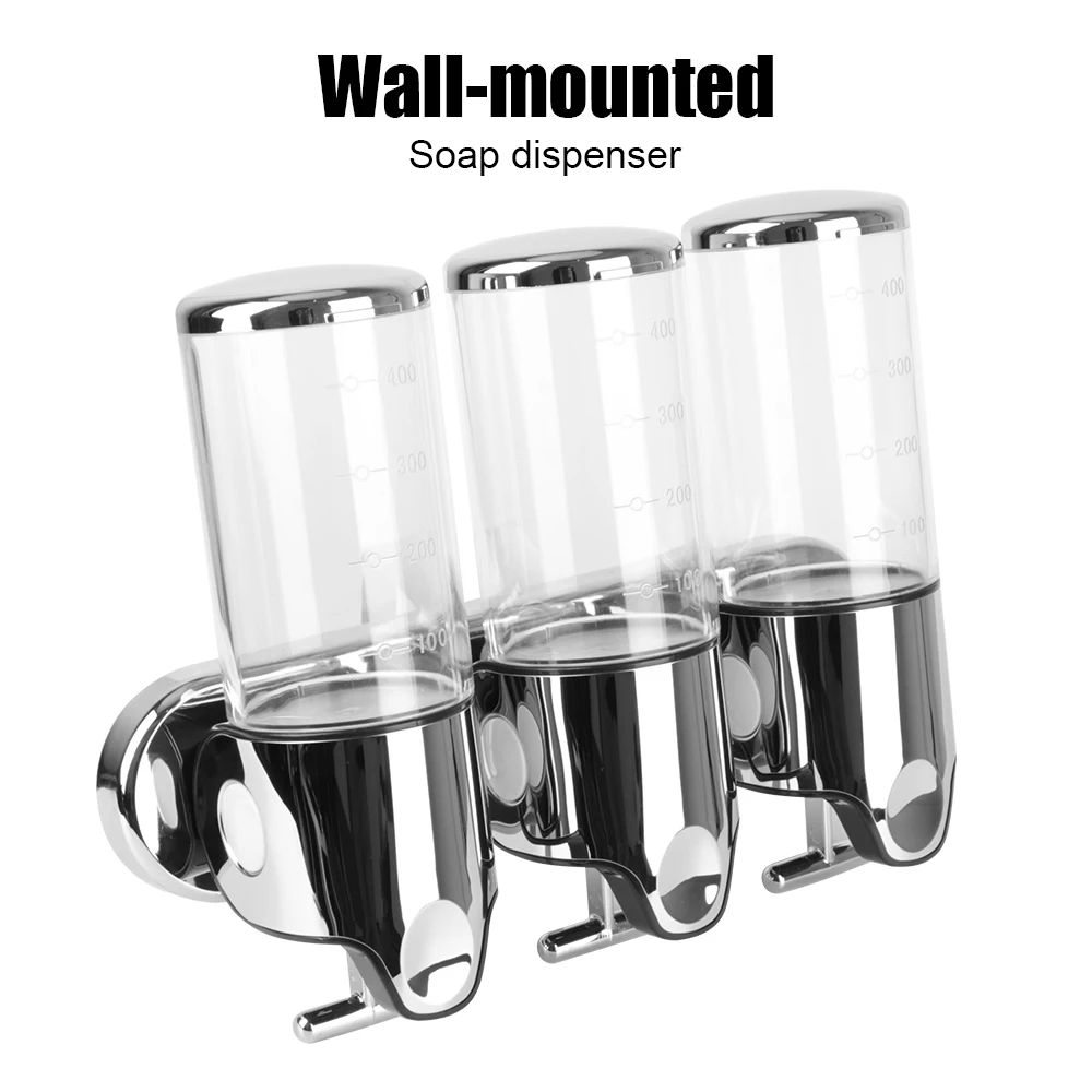 ABS Material Wall Mounted Foam Soap Dispenser Shampoo Dispenser Soap and Lotion Dispenser Hand Sanitizer Holder