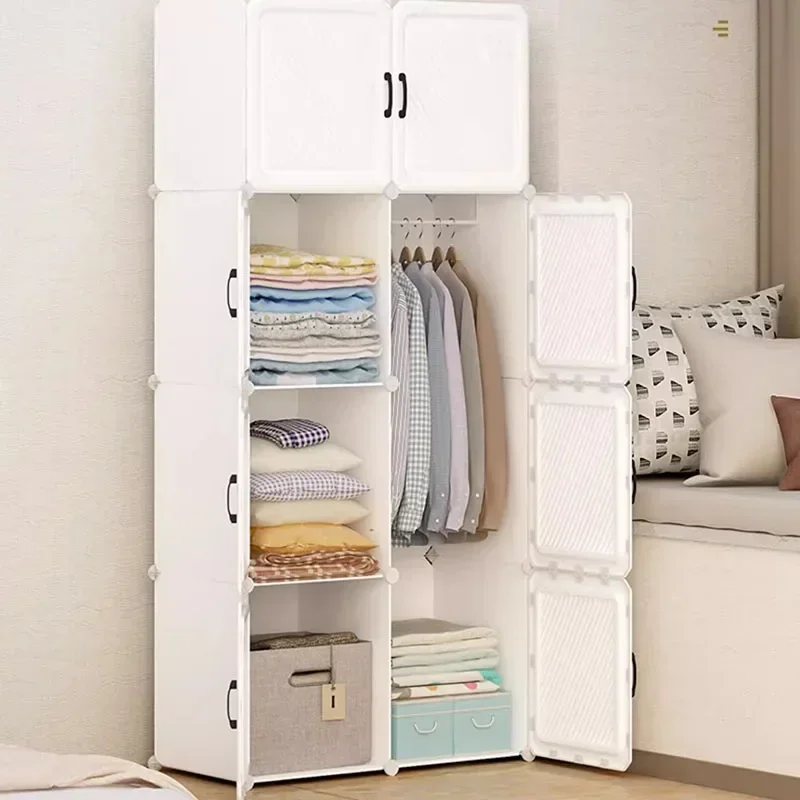 Clothes Display Wardrobe Storage Organizer Bedroom Partitions Closet Cube Minimalist Nordic Vestidores Lounge Suite Furniture