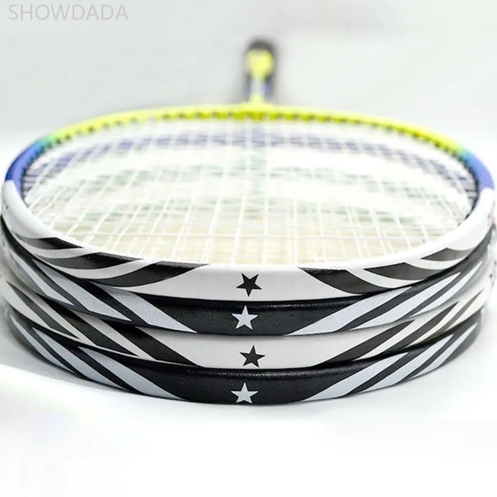 Badminton Racket Protection Stickers Full Cover Border Anti-Collision Strip Rackets Protective Wear-Resistant Bat Frame Sticker