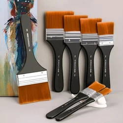 Borrence Memory Set di pennelli in nylon per disegno a olio acrilico, acquerello, strumenti per pennelli per pittura in legno, manici in legno, materiali artistici