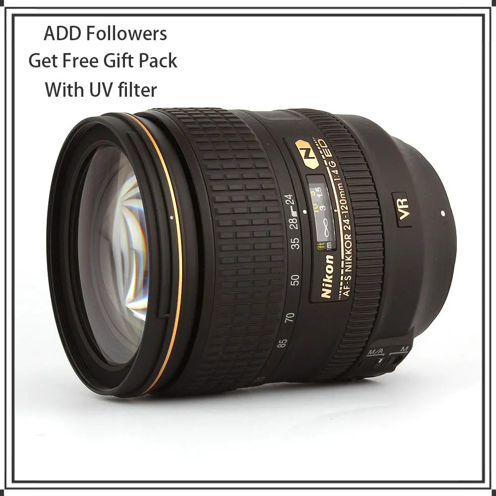 Nikon AF-S NIKKOR 24-120mm f/4G ED VR Lens For Nikon SLR Cameras