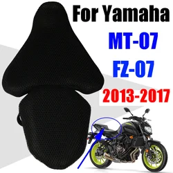 Motorcycle Breathable Mesh Seat Cover Seat Cushion Cover Protector For Yamaha MT07 MT-07 FZ-07 FZ07 2013 - 2017 2016 Accessories