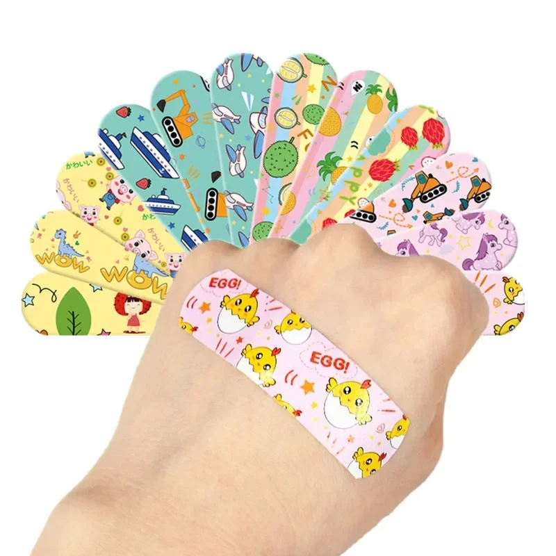 120pcs/set Cartoon Band Aid for Children Wound Dressing Patch First Aid Strips Sticking Plaster Adhesive Bandages Wpundplast