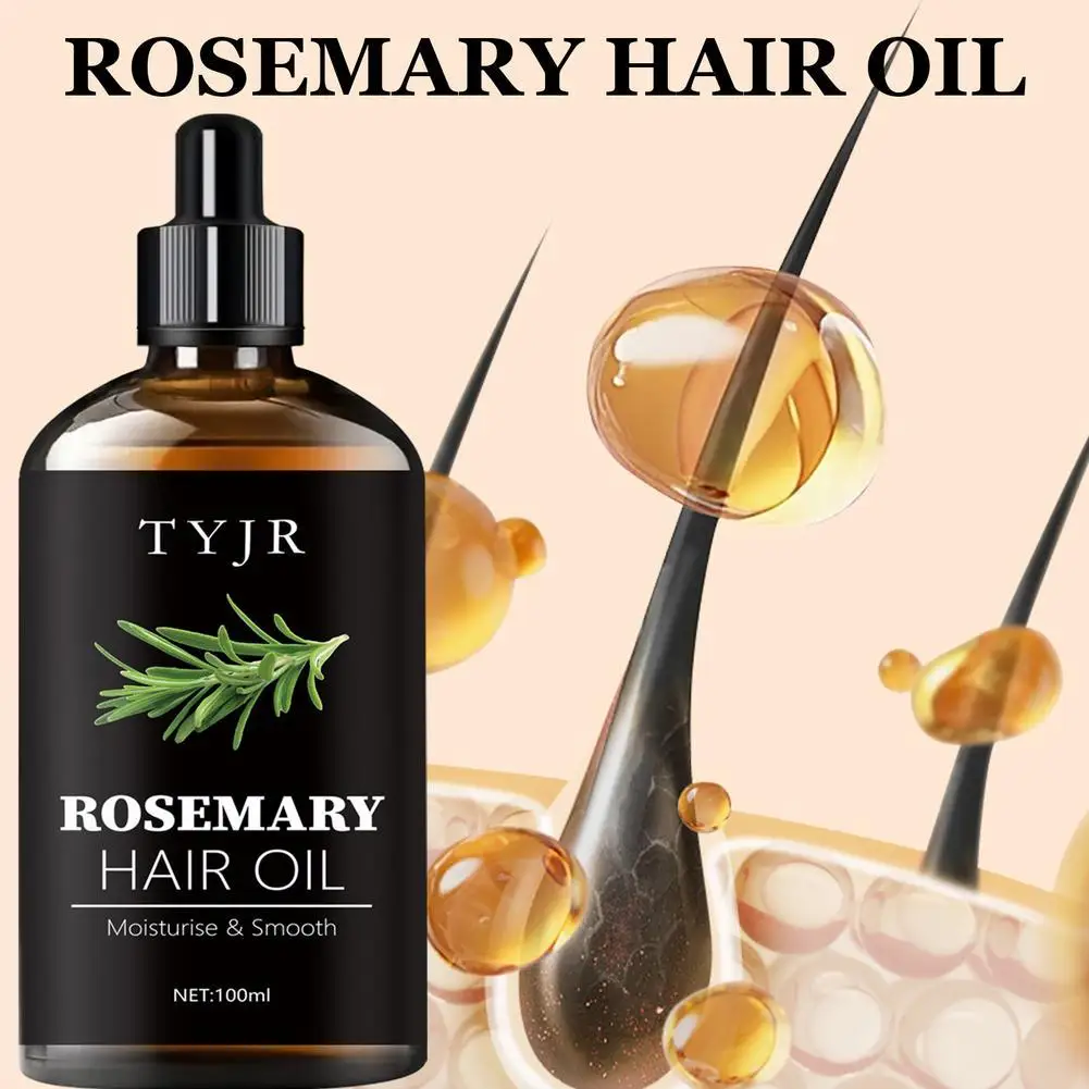 Essential Oil Scalp Care Serum Mild Nourishing Hair Repair Essence Liquid 100ml Natural Rosemary Extract Hair Oil Hair Product