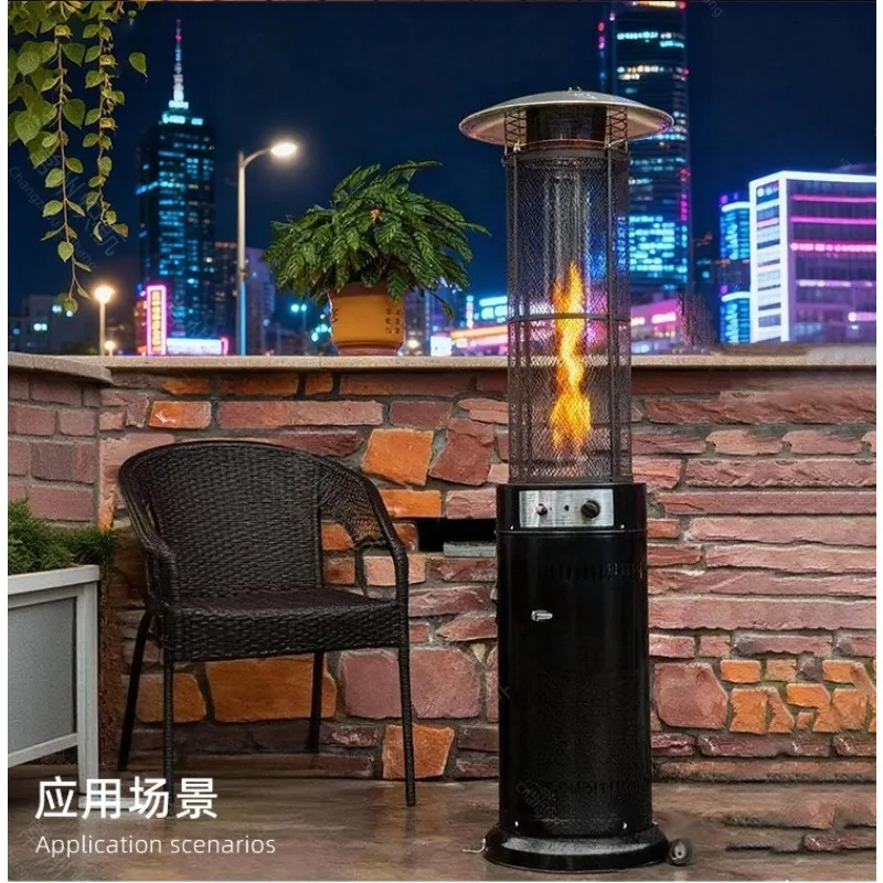 Outdoor gas heaters, portable heaters, for patio bars