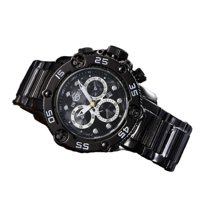 ساعة جوكر لوني للرجال 2025 من الفولاذ المقاوم للصدأ بحركة كوارتز بمينا قزحي الألوان مقاومة للماء 100 متر تصميم فريد مضيء