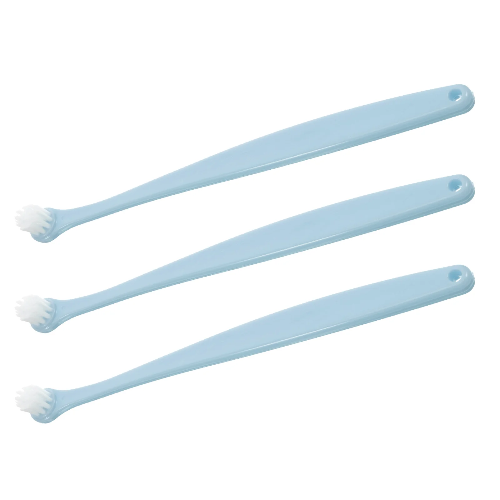 

3Pcs Soft Pet Toothbrush Small Dog Cat Toothbrush Set Round Head Gentle on Gums Comfortable Handle Oral Hygiene Tool