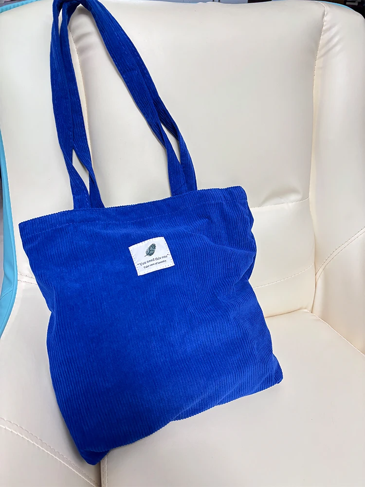 JIOMAY 2025 Damen Cord-Shopper-Tasche Stilvolle Tragetasche - Langlebige Casual Große Einkaufstasche mit Hoher Kapazität Perfekt für den Täglichen Gebrauch – Detail 9