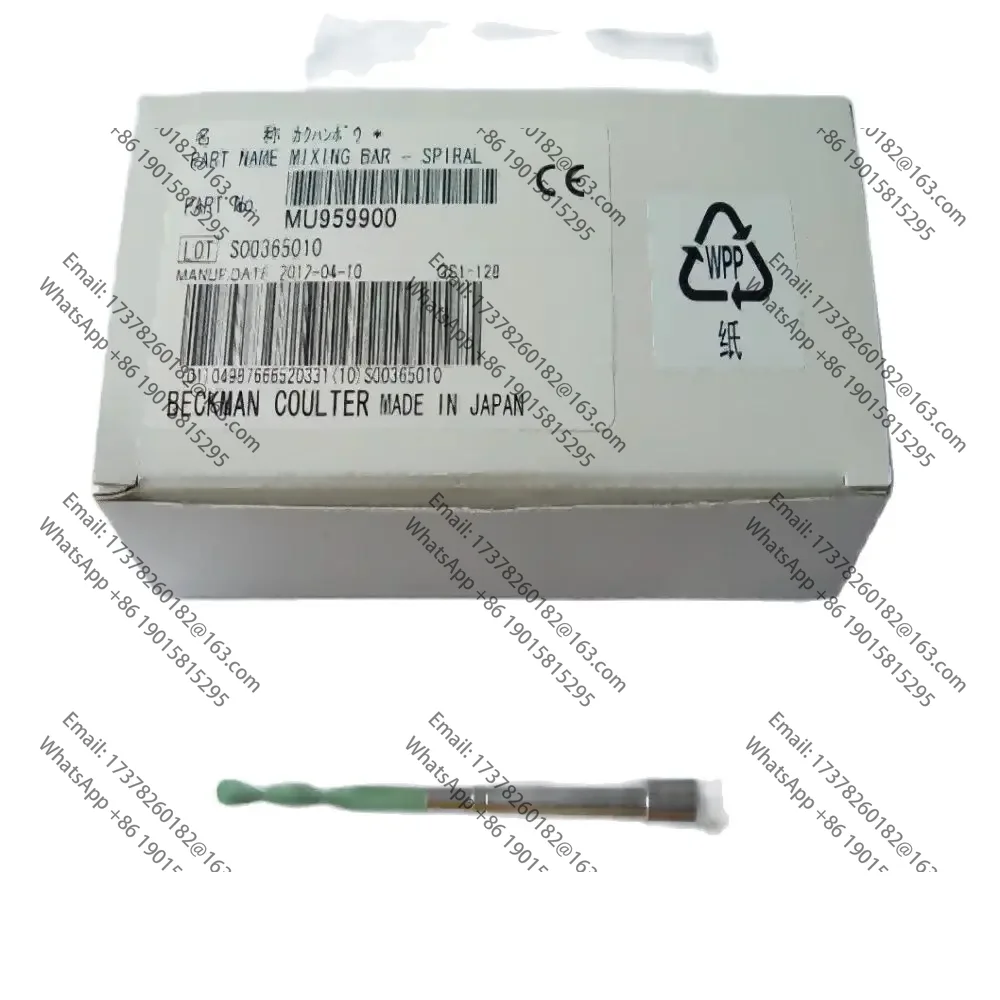MU959900 BARRA DE MIXACIÓN ESPIRAL para Beckman Coulter AU400e AU480 Au680 Au400 Au600 AU640 Au2700 Au5400 Nuevo, Original