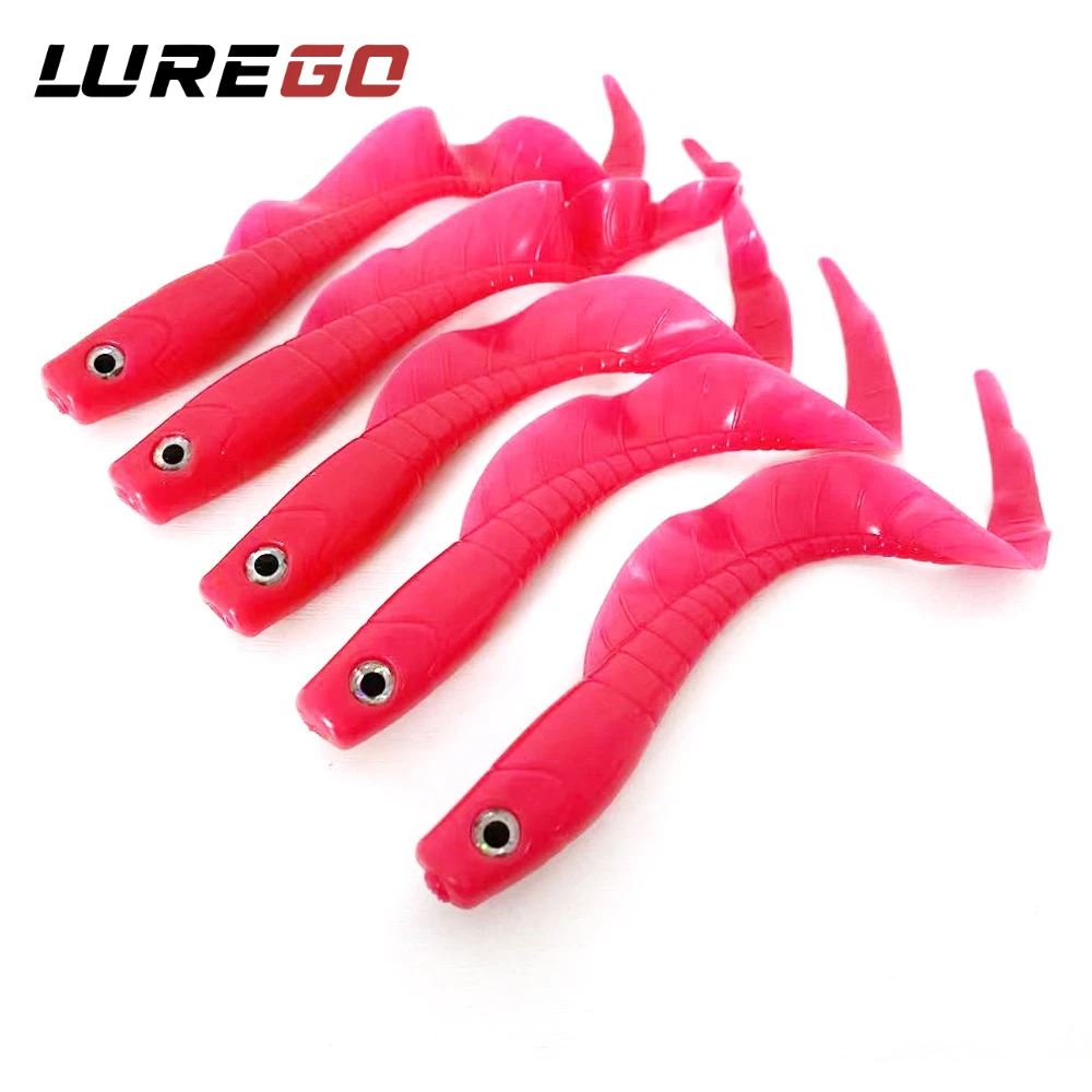 5PCS  11CM Curly Tail Grub | 3D Prism Eyes & Ribbon Tail Action | High-Visibility Searchbait for Bass and Perch