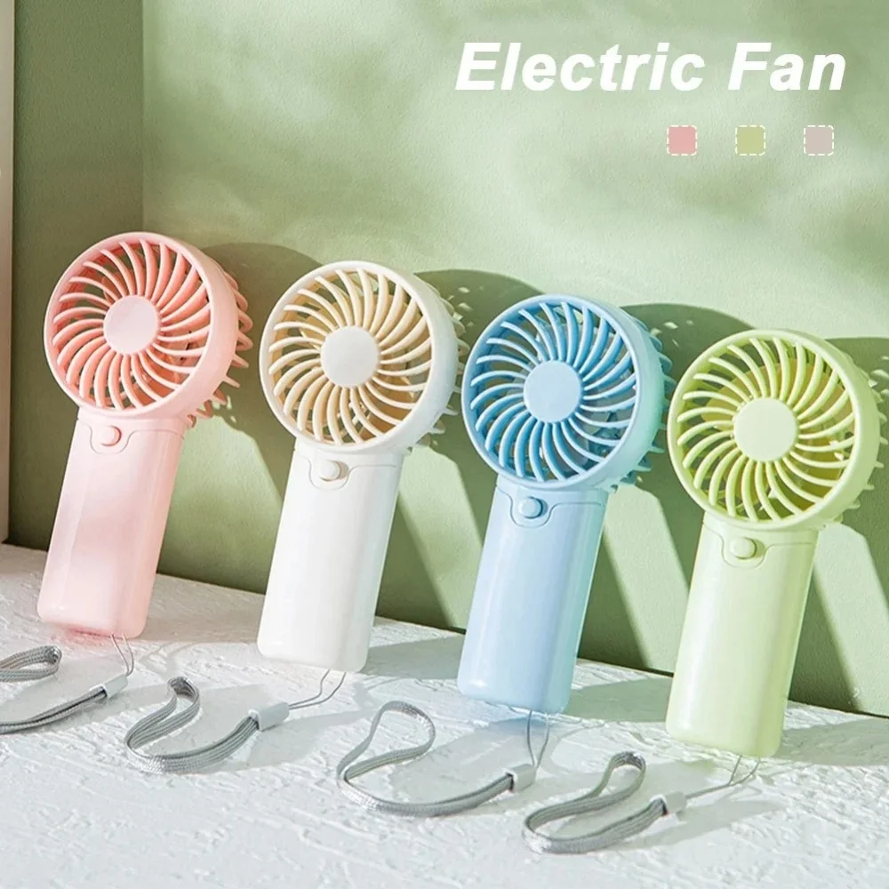 Handheld Mini Fan Detachable Battery Low Noise Portable Lightweight Handy Fan High Wind for Desktop Outdoor Student Dormitory