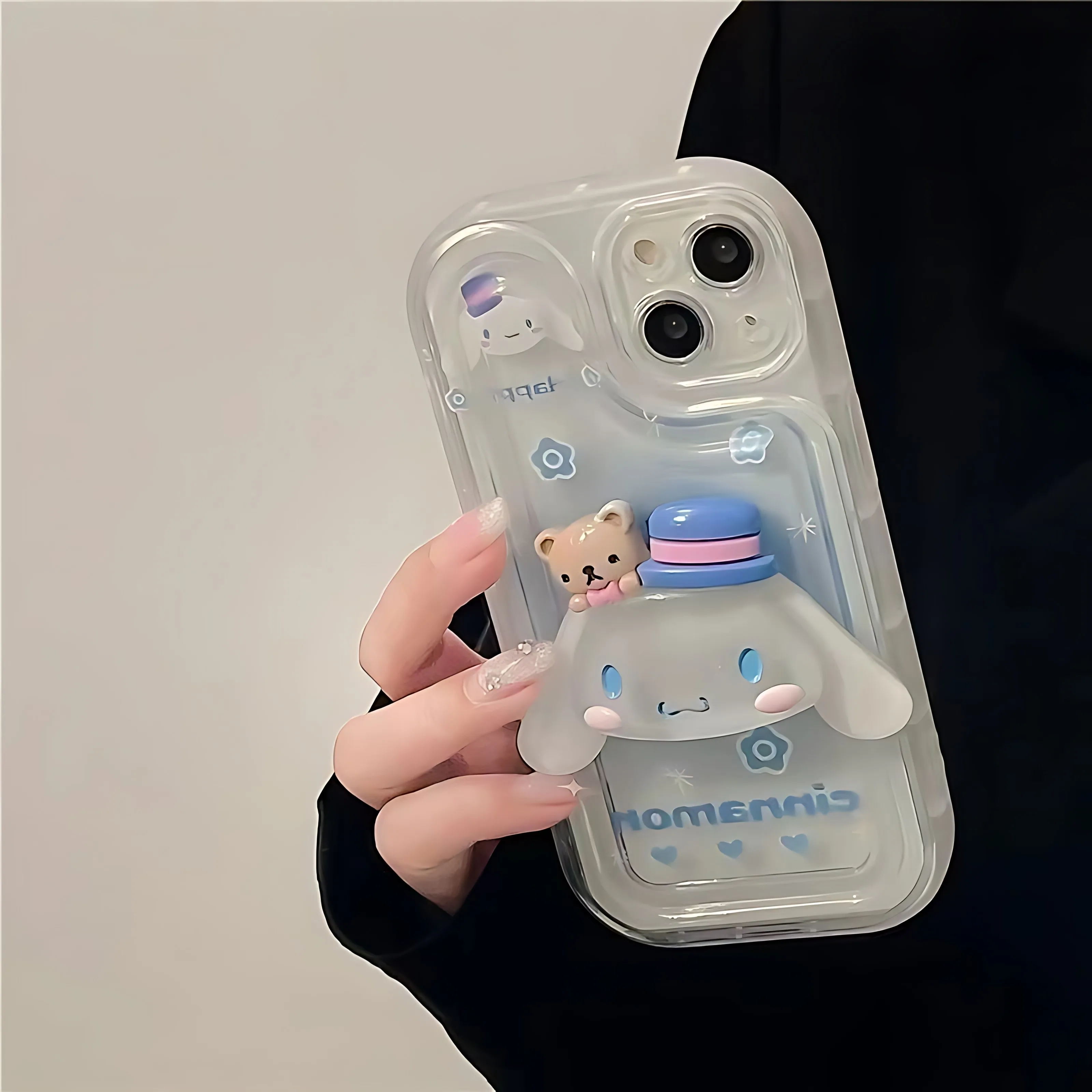 Sanrios Cute Melody With Bracket Phone Case For Samsung Galaxy A55 A35 A15 A54 A34 A24 A14 A13 A73 A53 A33 A23 4G 5G Back Cover - náhled 5