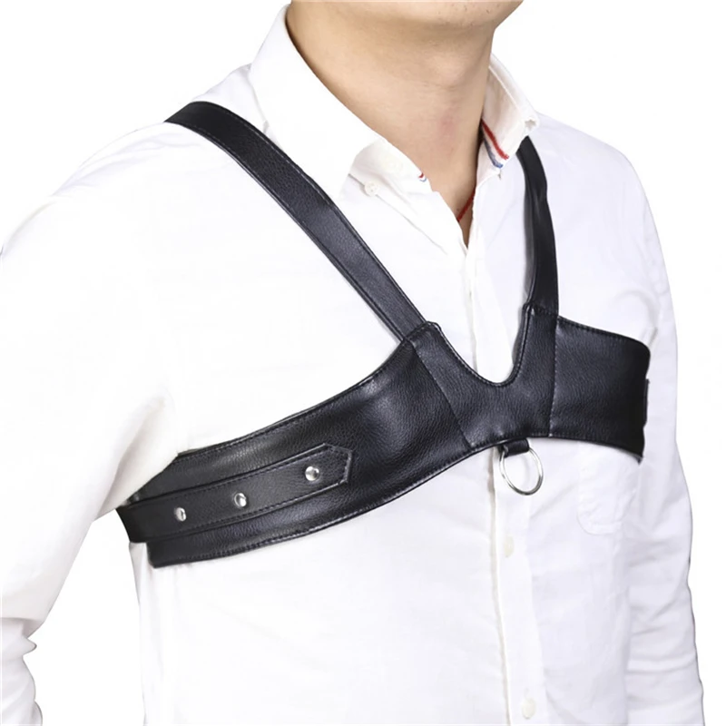 الرجال الجنسي الصدر الجلود تسخير المحاصيل القمم الوثن مثلي الجنس الجسم تسخير أحزمة الأشرطة الشرير الهذيان سترة ملابس مثيرة لحزب المرحلة