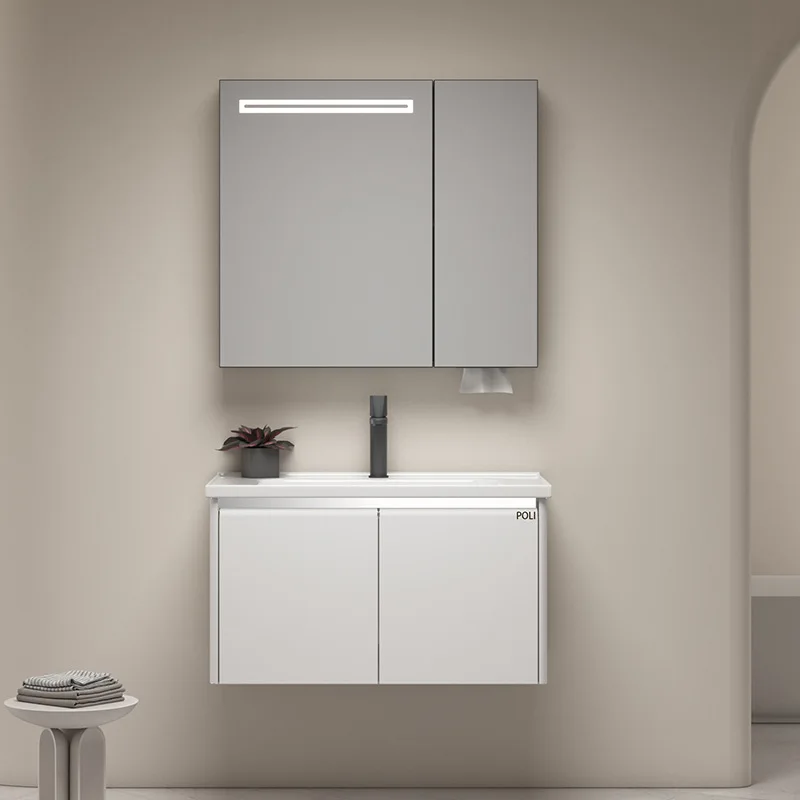

2025 new stainless steel waterproof bathroom cabinet stainless steel bathroom vanity