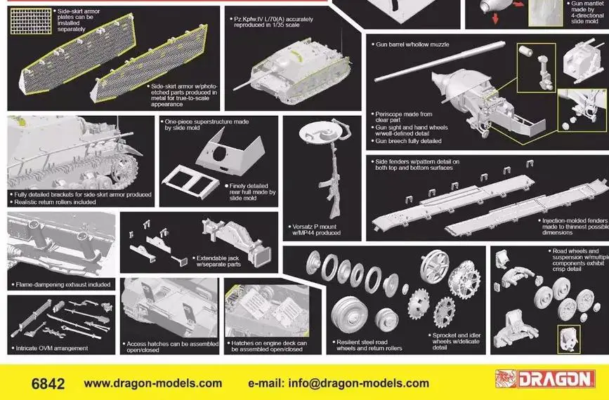 DRAGON 6842 1/35 Scale Pz.Kpfw.IV L/70(A) /Final Prod. 2in1