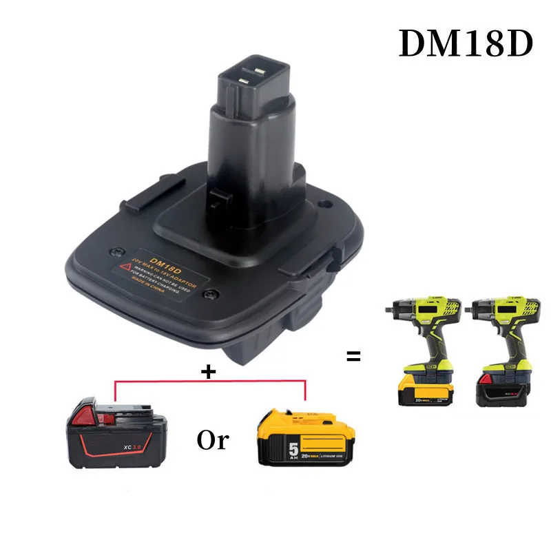 Lithium Battery Tool Converter Adaptador Dm18d Adequado para Dewalt para Níquel 14.4v18v