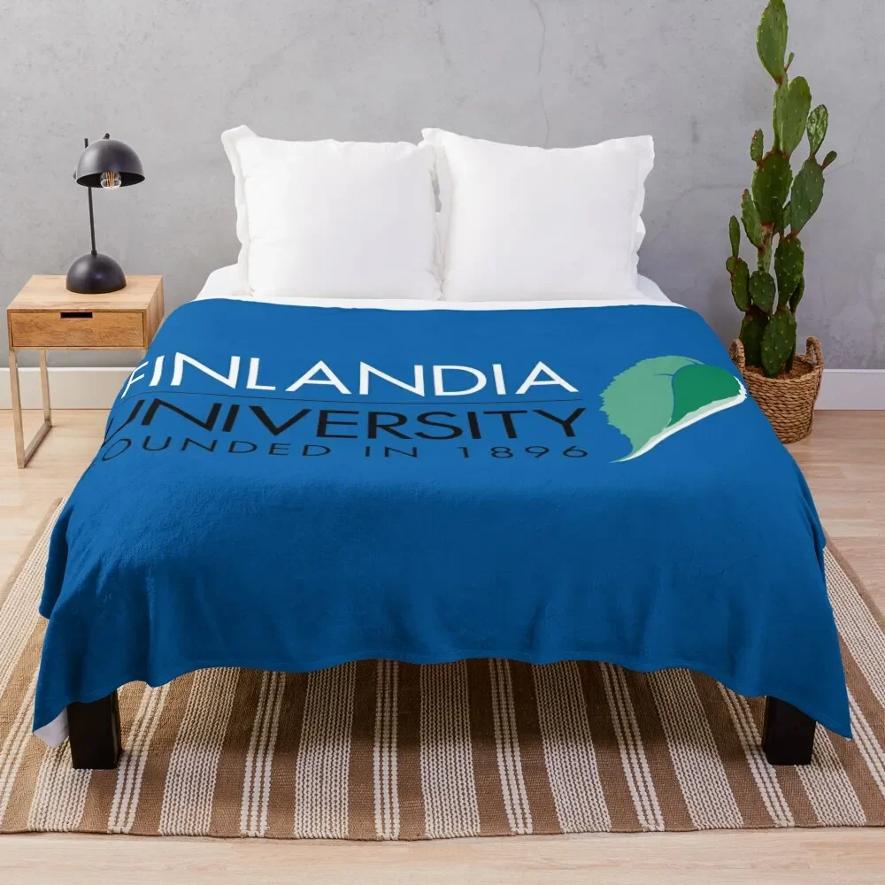 

Finlandia University Throw Blanket Cute Plaid Flannel Fabric Blankets Sofas Of Decoration Blankets For Sofas Blankets