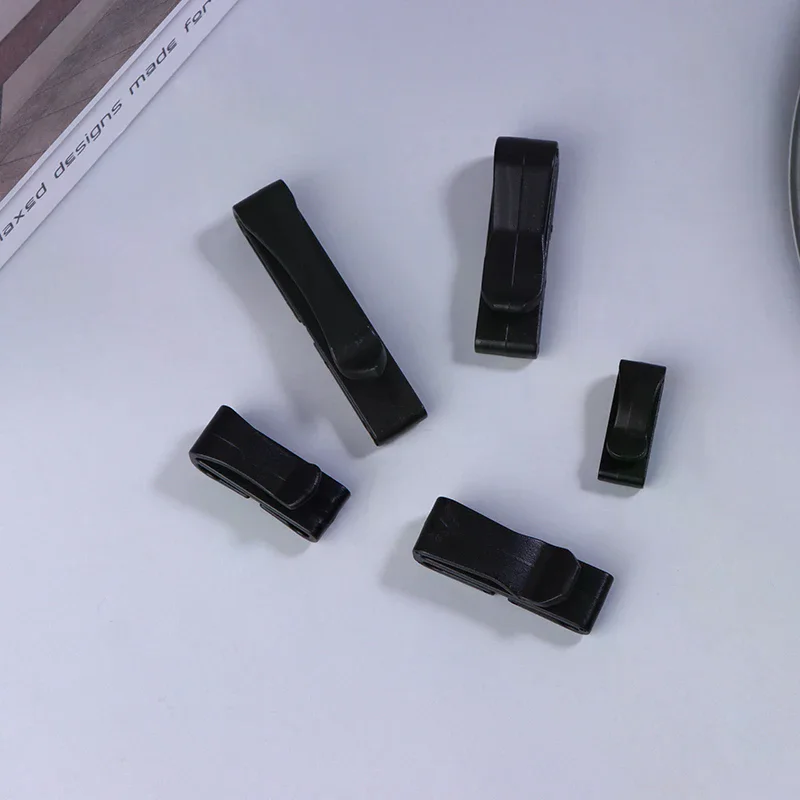 10Pcs/Pack Quick Slip Keeper Buckle End Clip Slider Black For Camping Hiking Backpack Adjusting Strap Webbing 20-51mm
