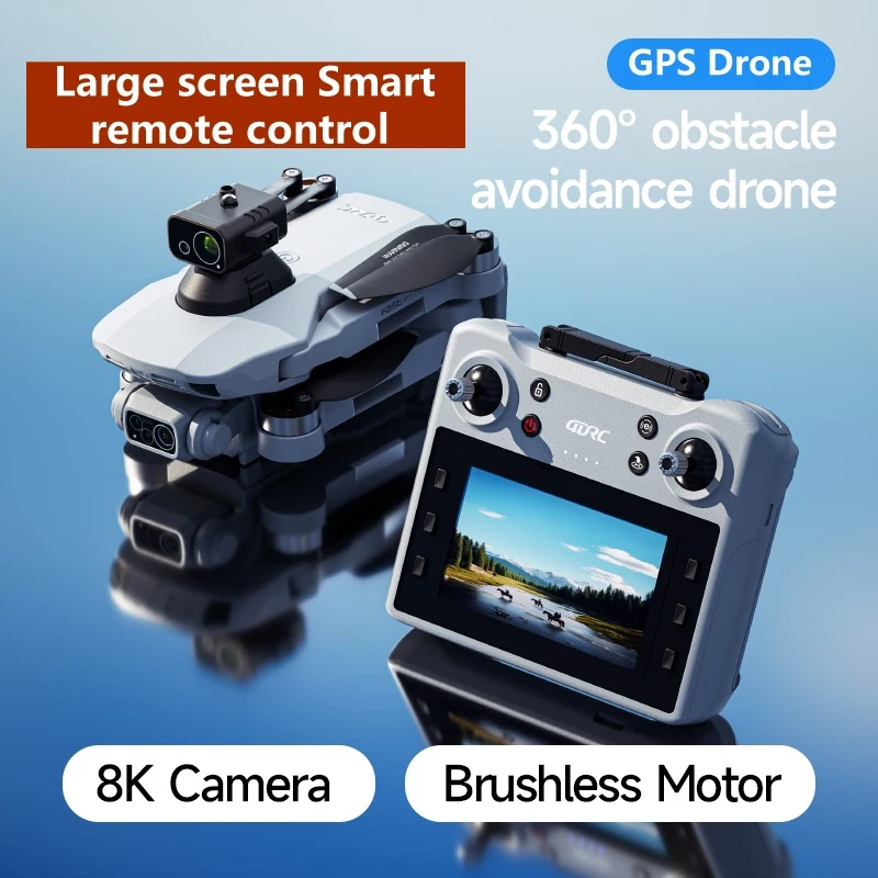Professional GPS Screen Drone Avoiding Obstacle with Large Screen Remote Control Quadcopter Toys Large Screen Drone Toy Gifts