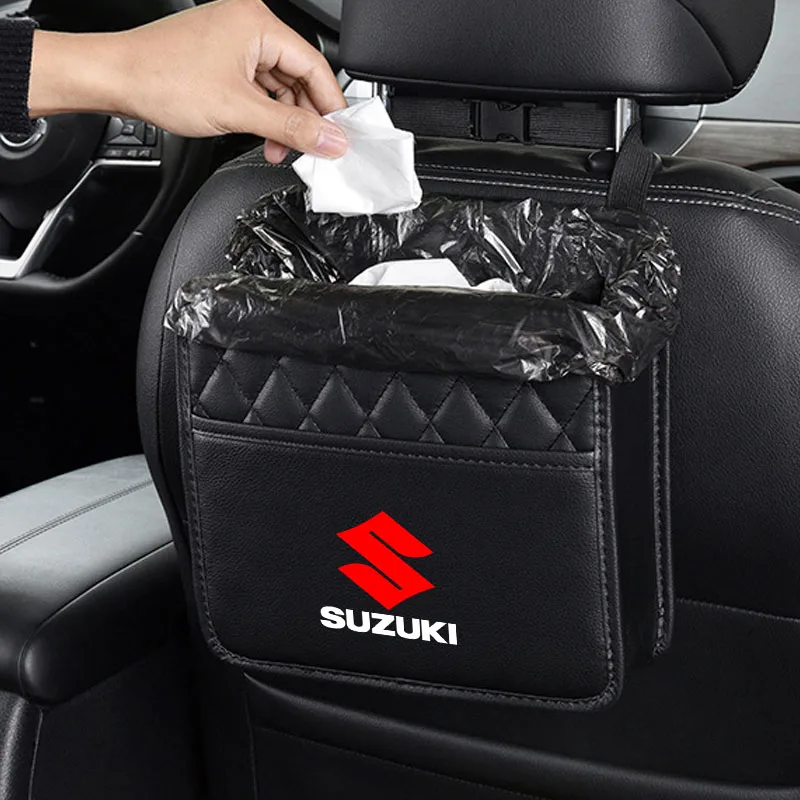 Car Seats Storage Bag Tissue Water Cup Pockets Stowing Tidying for Suzuki Grand Vitara ALTO Ciaz IGNIS Jimny Jeemny Accessorie