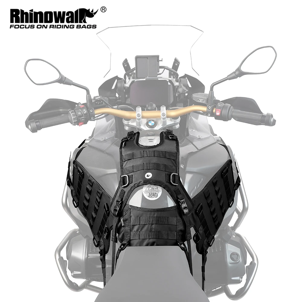 

Rhinowalk Motorcycle Tactical Vest Motorcross Tank Bag Base & Saddle Bag Base Portable Motor Accessory For Universal Motor